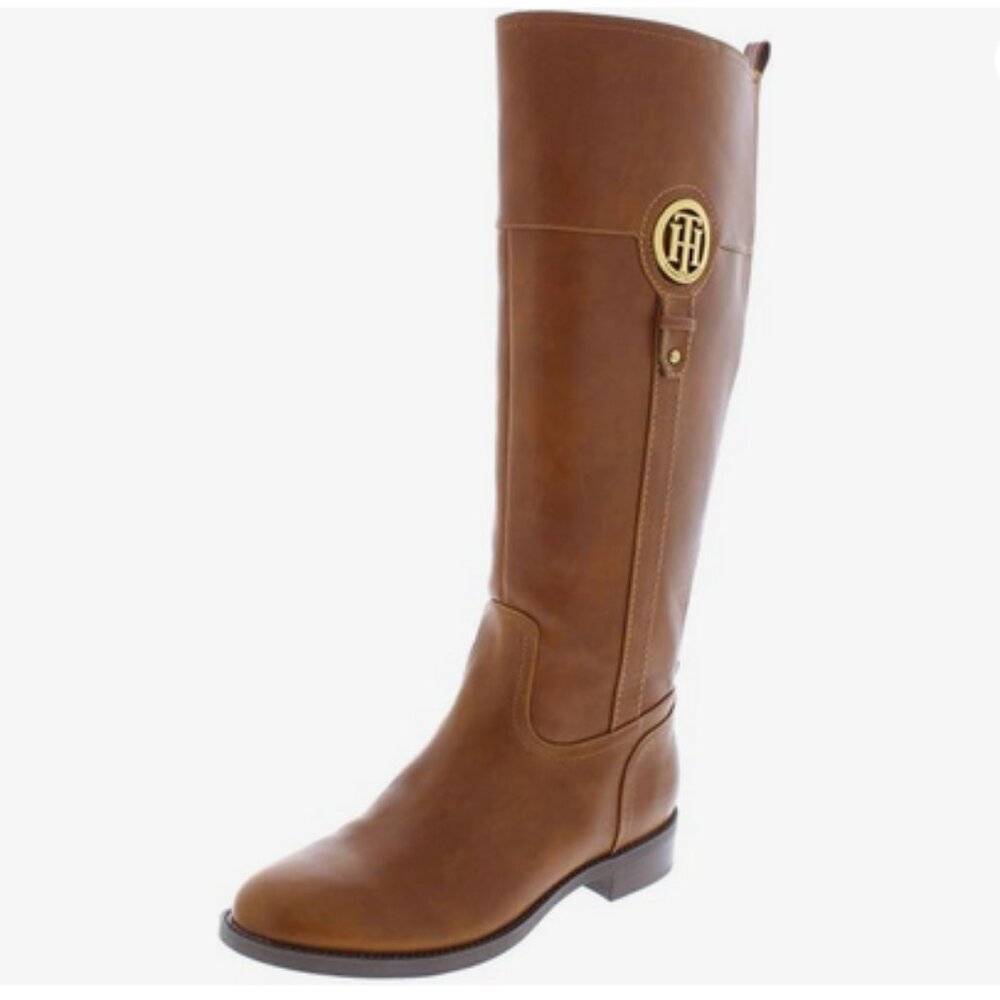 🆕 NWOB 🐎 Tommy Hilfiger Ilia2 Riding Leather Boots